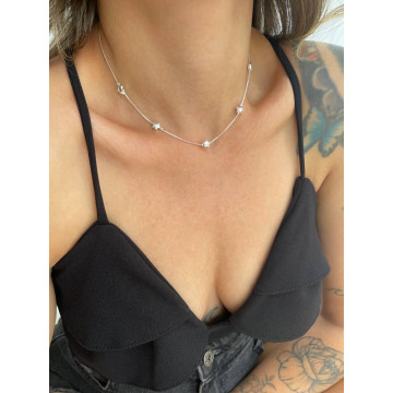 CHOKER ESTRELA PRATA