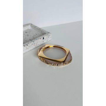 BRACELETE FINO QUADRADODOURADO