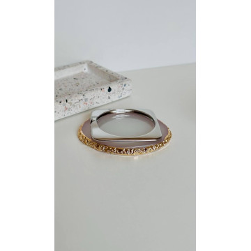 BRACELETE FINO QUADRADO PRATA