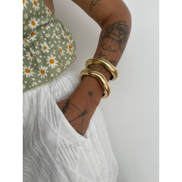 BRACELETE ONDAS DOURADO