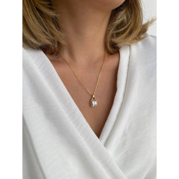COLAR QUADRADO ZIRCONIA...