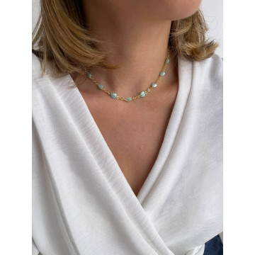 CHOKER PÉROLAS VERDE...