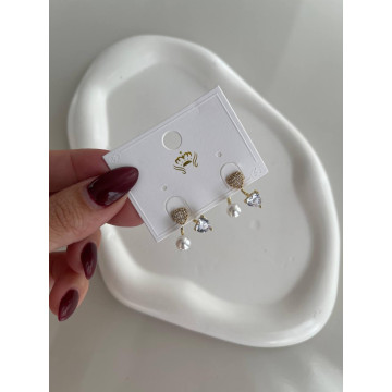 BRINCO CORAÇÕES ZIRCONIA +...