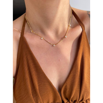 CHOKER ZIRCONIA CORAÇÃO