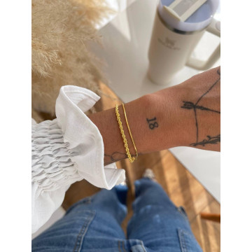 PULSEIRA DUPLA FIO BAIANO
