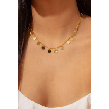 CHOKER MEDALHA DOURADA