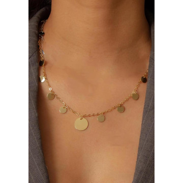 CHOKER MEDALHA DOURADA