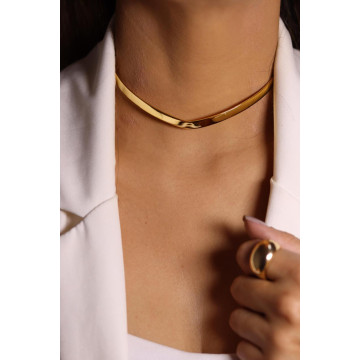 CHOKER ARO DOURADO GROSSO